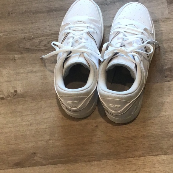 Air Jordan 1 flight 2 white sneakers size 7 youth wide 654952-100 used good cond - Picture 3 of 7